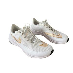 Nike Air Zoom Rival Fly 3 White Metallic Gold CT2405-100 Men’s 9 Running Shoe